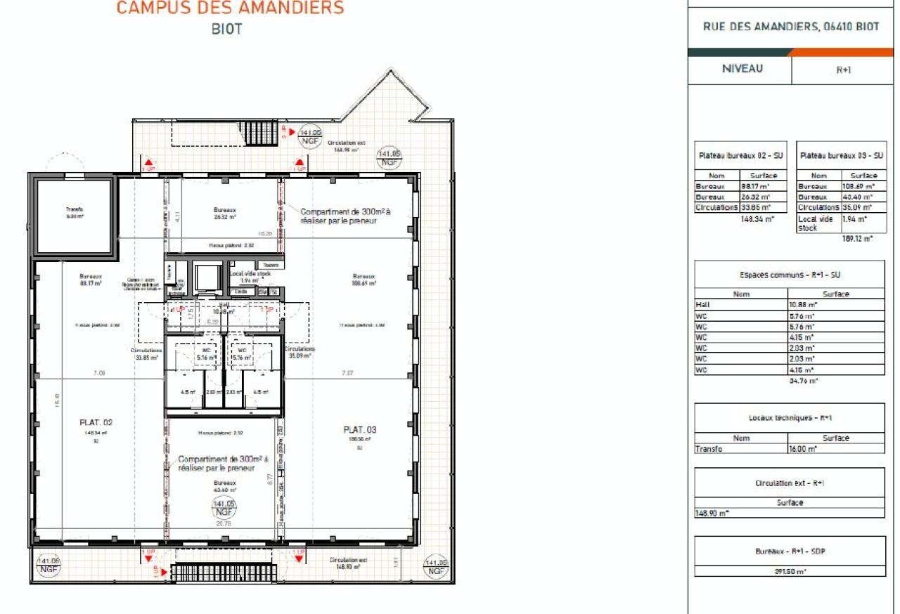 Bureau Biot 1656m² Vente bureau Biot Alpes-Maritimes OVBUR2421491 20